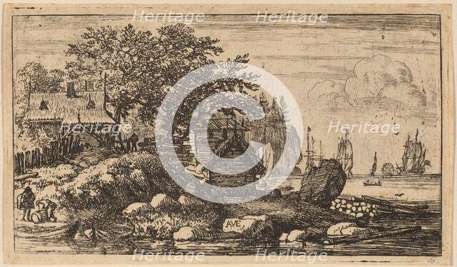 Two Empty Skiffs, probably c. 1645/1656. Creator: Allart van Everdingen.