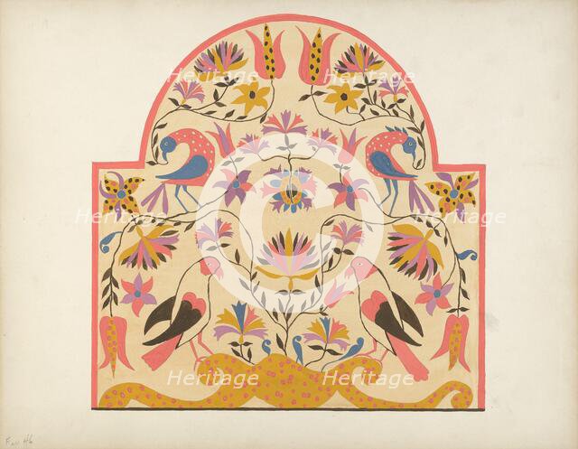 Study for Proposed Portfolio "Decorated Chests of Rural Pennsylvania", 1941. Creator: Unknown.