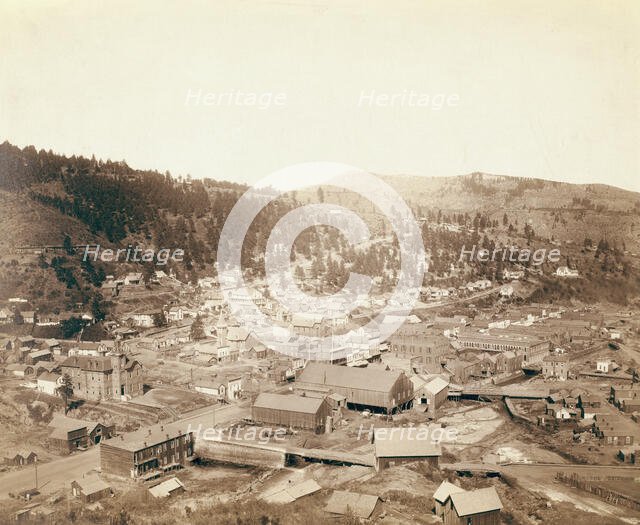Deadwood, [SD] from McGovern Hill, 1888. Creator: John C. H. Grabill.