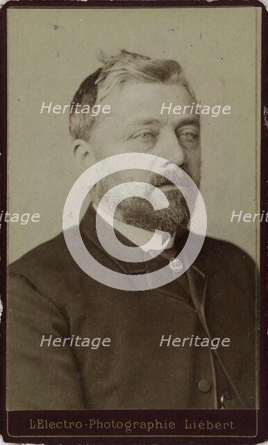 Portrait of Gustave Eiffel (1832-1923), ca. 1886-1890. Creator: Liébert, Alphonse (1827-1913).