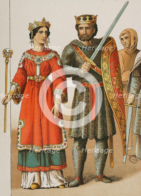 History of France, 1000, (1884).  Creator: Unknown.