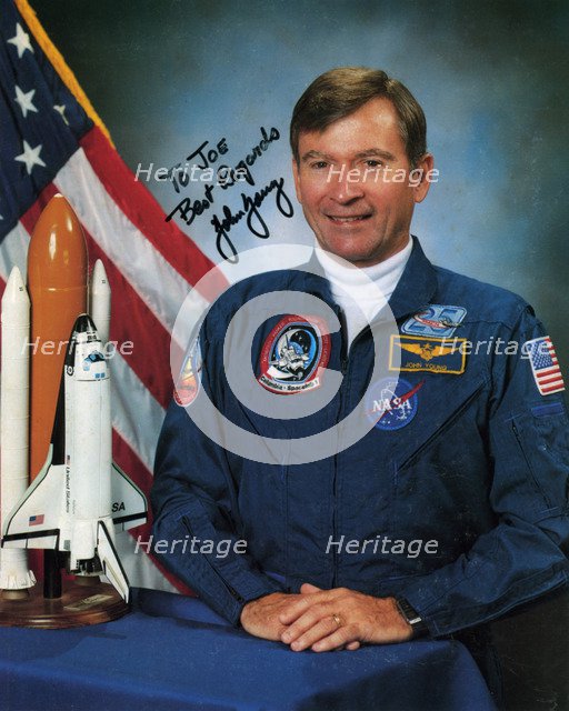 John Watts Young (b1930), NASA astronaut, c1990s.Artist: NASA