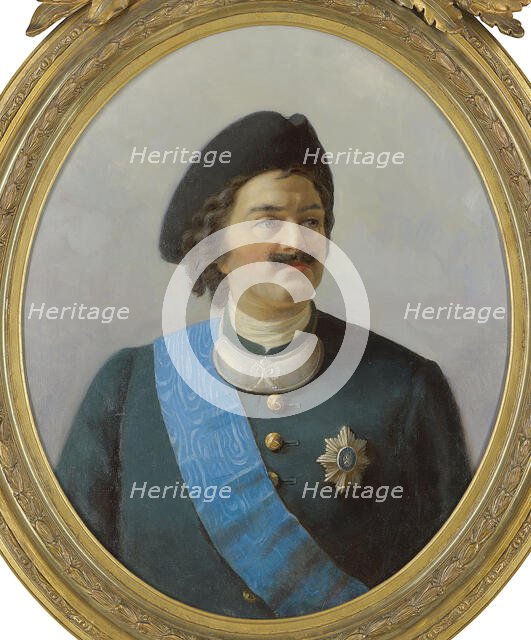 Portrait of Emperor Peter I the Great (1672-1725). Creator: Anonymous.