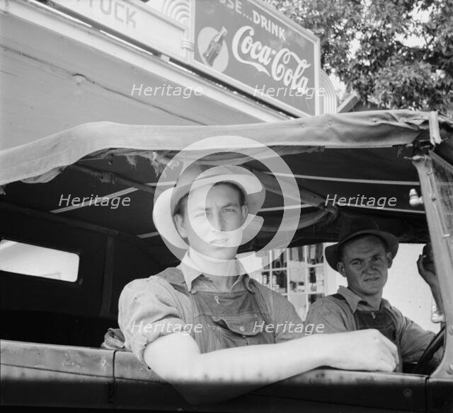 Young North Carolinian in old Ford, Person County, North Carolina, 1939. Creator: Dorothea Lange.