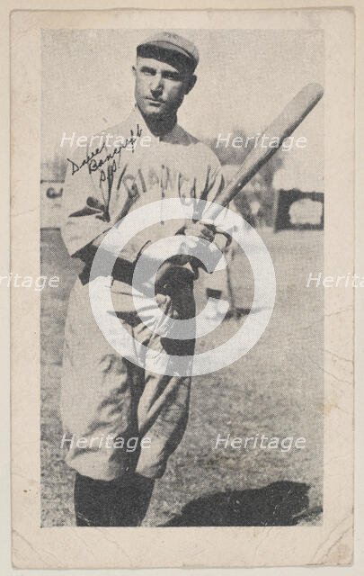 Dave Bancroft, S.S., from Baseball strip cards (W575-2), ca. 1921-22. Creator: Unknown.