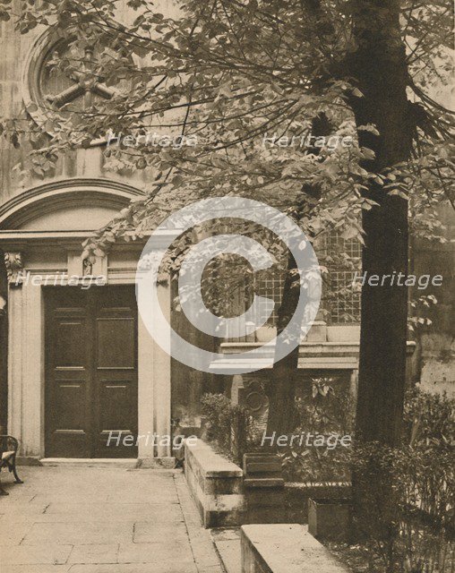 'South Door of the Church of St. Mary Aldermanbury', c1935. Creator: Walter Benington.