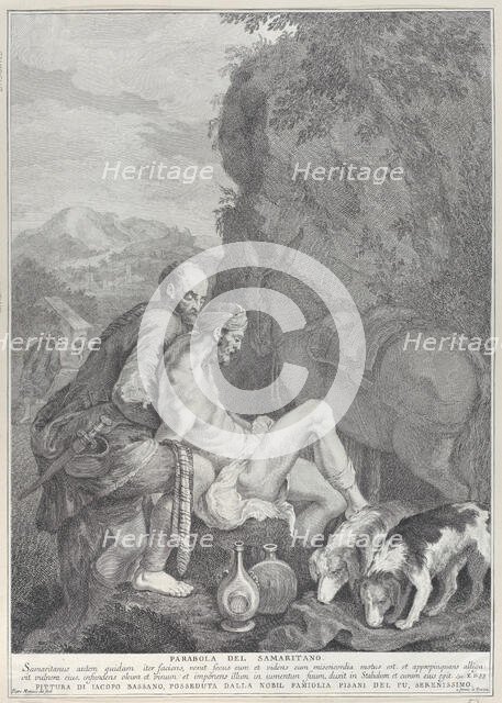 The Good Samaritan, 1743-63. Creator: Pietro Monaco.