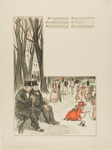Song of the Poor Old Men, published November 3, 1893. Creator: Theophile Alexandre Steinlen.