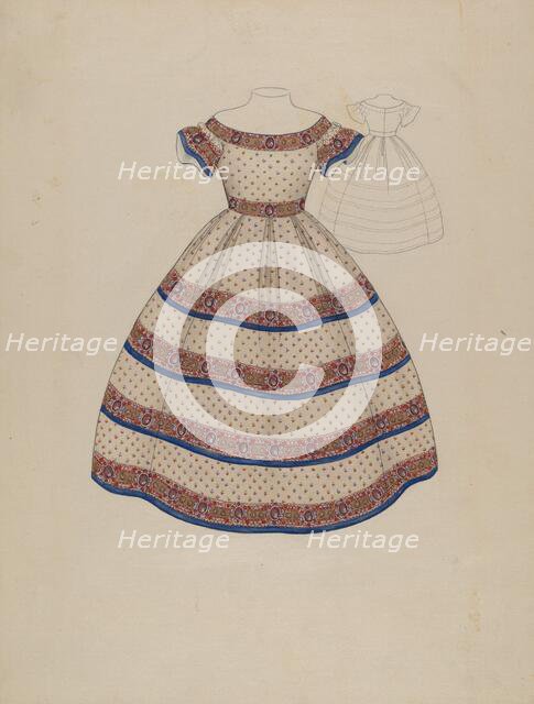Child's Dress, c. 1936. Creator: Melita Hofmann.