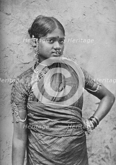 A nautch girl, Madras Presidency, 1902. Artist: Unknown.