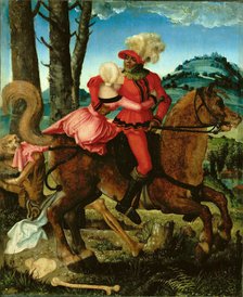 The Knight, the Young Girl and Death, Between 1500 and 1524. Creator: Baldung (Baldung Grien), Hans (1484-1545).