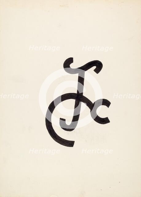 Cattle Brand, c. 1936. Creator: J.Henry Marley.