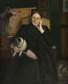 Portrait of Madame Emile Blanche, mother of the artist, between 1890 and 1893. Creator: Jacques Emile Blanche.