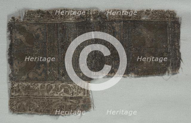 Silk Fragment, 1350-1399. Creator: Unknown.