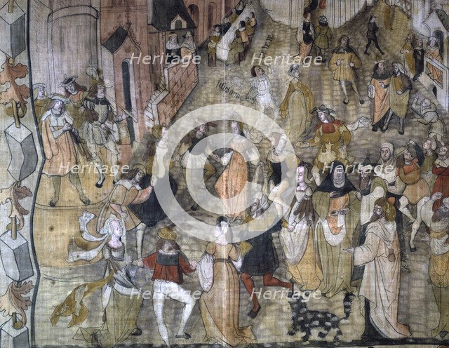 'The Mystery of the 'Revenge' of Jesus Christ', detail, c1630.  Artist: Anon