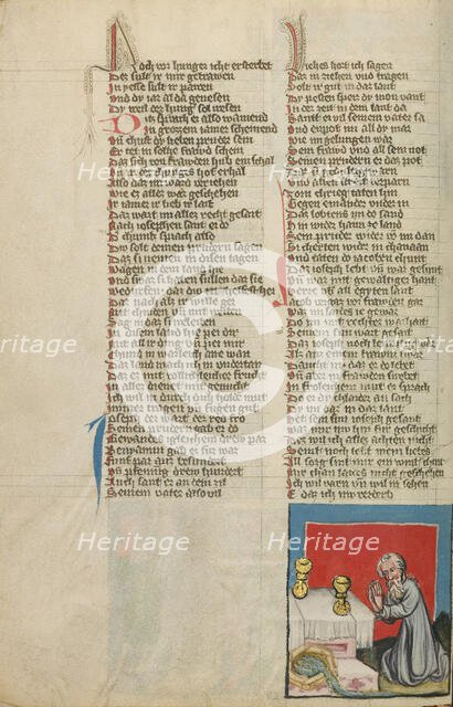 Jacob's Sacrifice; Weltchronik, about 1400-1410. Creator: Unknown.