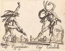 Cap. Esgangarato and Cap. Cocodrillo, c. 1622. Creator: Jacques Callot.