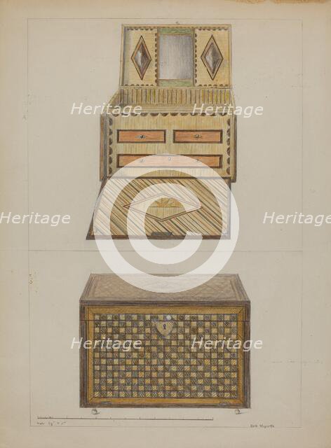 Toy Trunk, c. 1936. Creator: Edith Magnette.