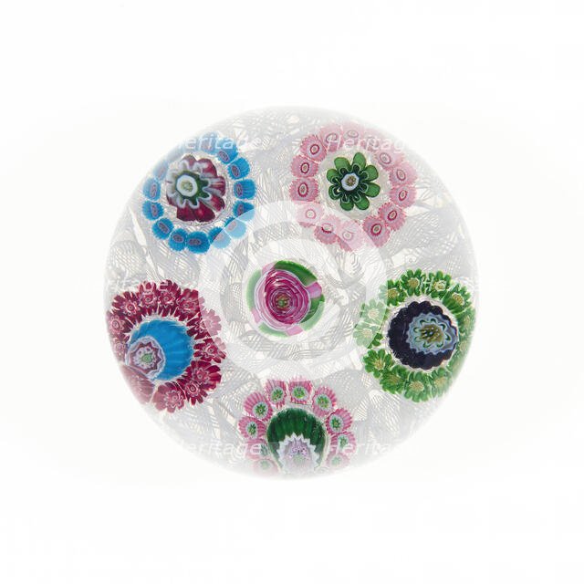 Paperweight, Clichy, 19th century. Creator: Clichy Glassworks.