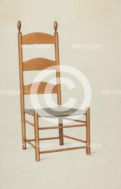 Shaker Side Chair, c. 1937. Creator: Ray Holden.
