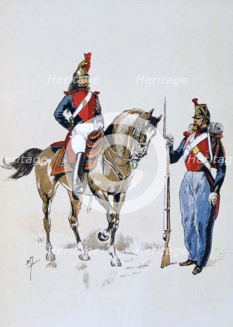 Paris Guard, 11 December 1852 - 10 September 1870 (1887). Artist: A Lemercier