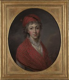 Portrait of Izabela née von Flemming, Princess Czartoryska (1746-1835), 1796. Creator: Kazimierz Wojniakowski.