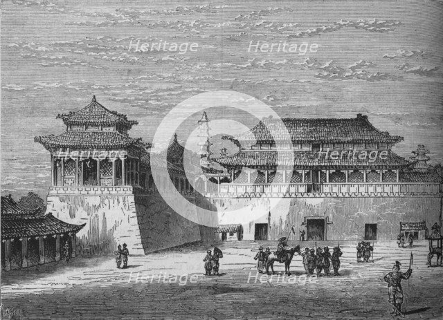 'The Emperor's Palace, Pekin', c1880. Artist: Unknown.