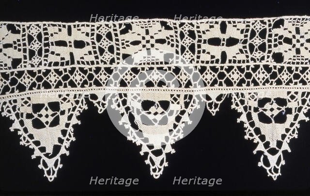 Border, Northern Italy, Probably 19th century (copy of early 17th century pattern). Creator: Unknown.