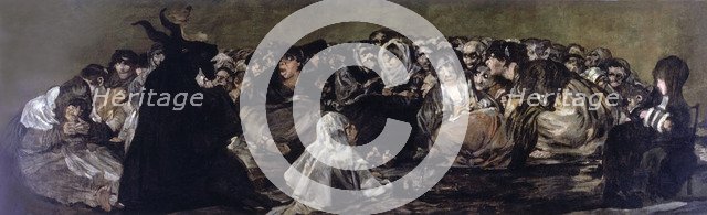 Witchess coven' (1797-1798), black painting by Francisco de Goya.