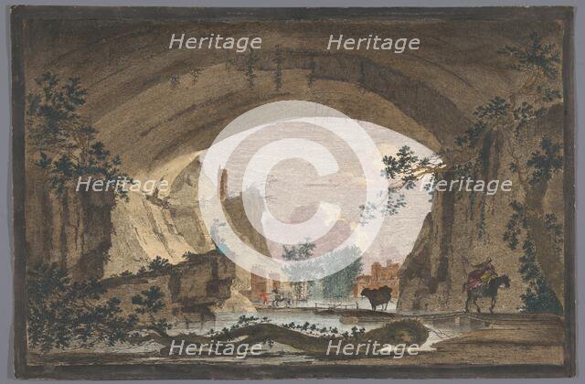View of a vault over a river, 1700-1799. Creator: Marie-Jeanne Ozanne.