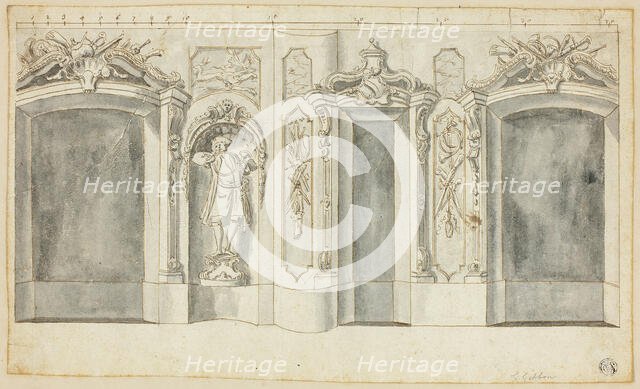 Wall with Hunting Designs, n.d. Creator: Grinling Gibbons.
