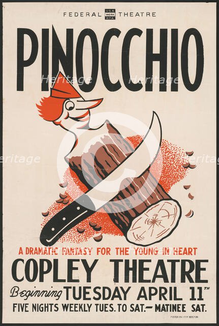 Pinocchio, Boston, 1939. Creator: Unknown.