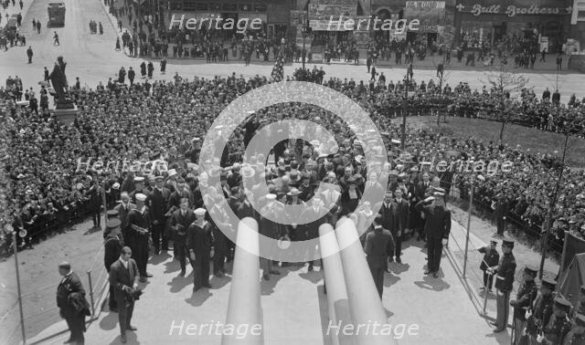 Christening party on U.S.S. Recruit, 30 May 1917. Creator: Bain News Service.