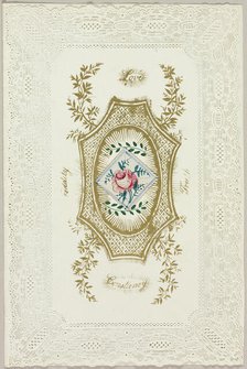 Love, Truth, Constancy, Fidelity (Valentine), c. 1850. Creator: Unknown.