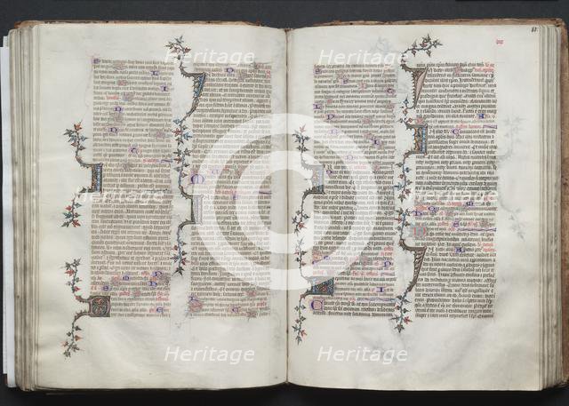 The Gotha Missal: Fol. 81r, Text, c. 1375. Creator: Master of the Boqueteaux (French); Workshop, and.