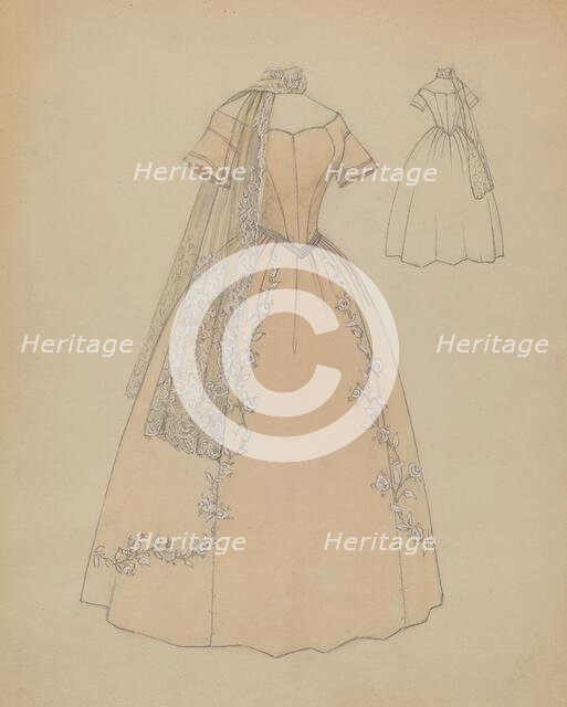 Dress, c. 1936. Creator: Jessie M. Benge.