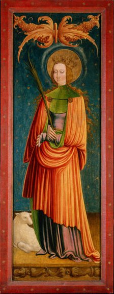 Saint Agnes, between 1510 and 1530. Creator: Master of the Saint Marein Triptych.