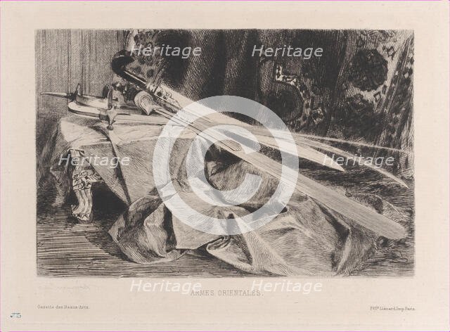 Oriental Arms, 1875. Creator: Jules-Ferdinand Jacquemart.