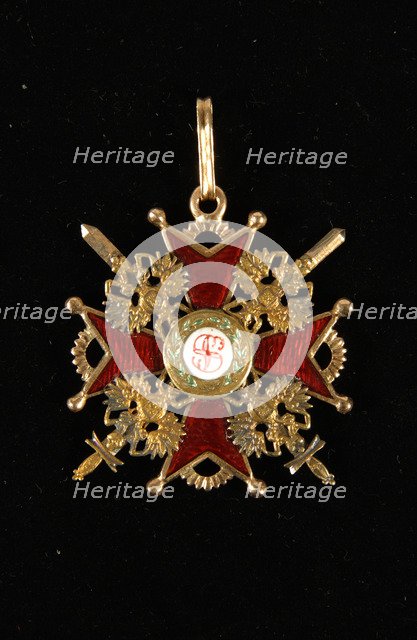 The Badge of the Order of Saint Stanislaus, Third Class. Artist: Orders, decorations and medals  