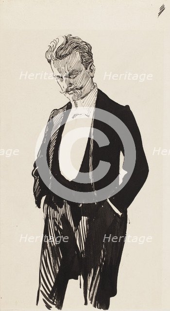 Jean Sibelius. Artist: Edelfelt, Albert Gustaf Aristides (1854-1905)