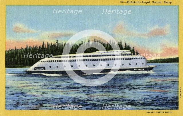 MV 'Kalakala', Puget Sound ferry, Seattle, Washington, USA, 1935. Artist: Unknown