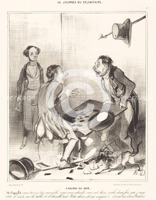 5 heures du soir, 1839. Creator: Honore Daumier.