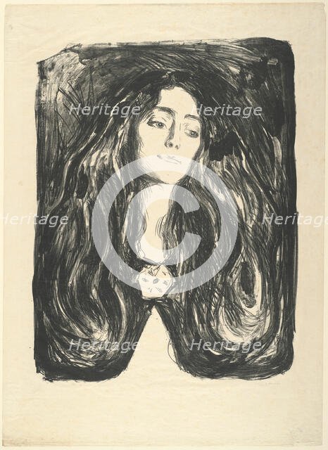 The Brooch. Eva Mudocci, 1903. Creator: Edvard Munch.