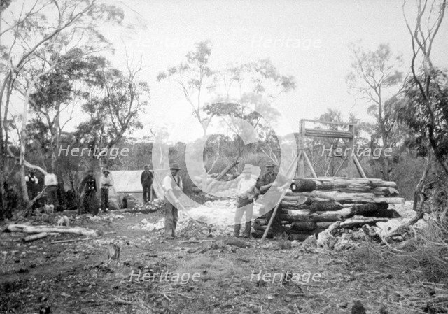 Waterfall gold mine, Boorara, Kalgoorlie, Western Australia, 1896. Artist: Unknown