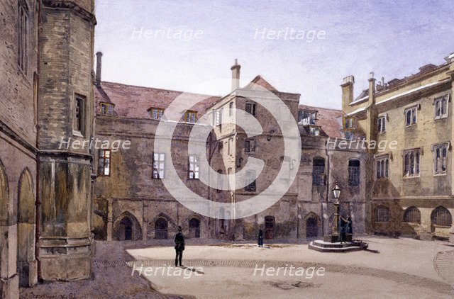 Christ's Hospital, London, 1881. Artist: John Crowther