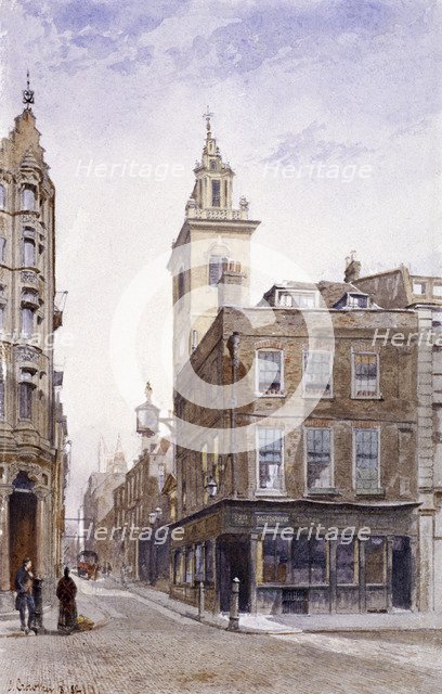 St James Garlickhythe, Upper Thames Street, London, 1882. Artist: John Crowther