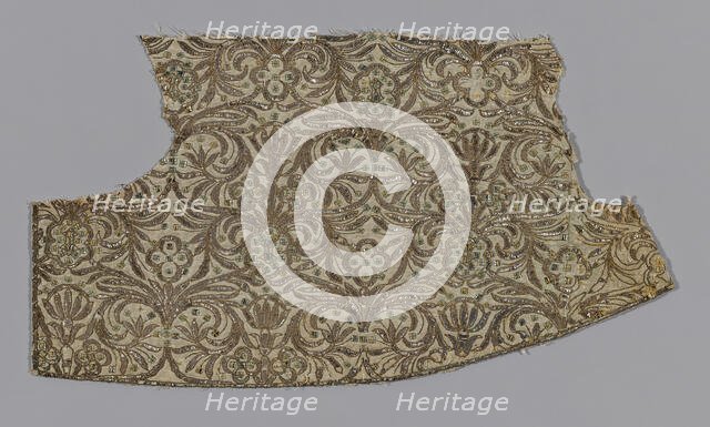 Portion of Dress for a Madonna Statue, Spain, 18th century. Creator: Unknown.