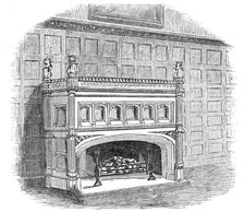 Drawing-room chimney piece, Lincoln's Inn New Buildings, 1845. Creator: Unknown.