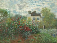 The Artist's Garden in Argenteuil (A Corner of the Garden with Dahlias), 1873. Creator: Claude Monet.