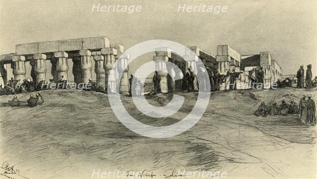 Temple ruins, Luxor, Egypt, 1898.  Creator: Christian Wilhelm Allers.